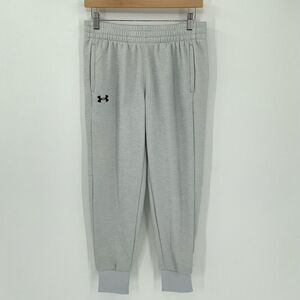 Under Armour Fleece Jogger Pants Loose‎ Fit Grey Women Small Lightweight Soft